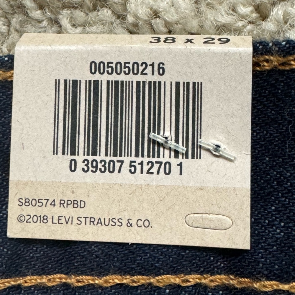 Levi’s 505 Regular Fit Mens Jeans (38x29) Reg $69.50 - Picture 9 of 9